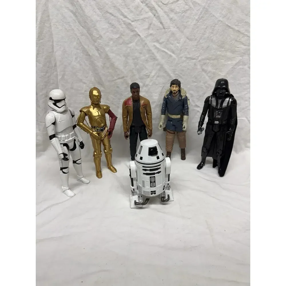 Lot Of 6 Hasbro Star Wars Darht Vender Capitan Rogue Hasbro Figures 2015 / 11”